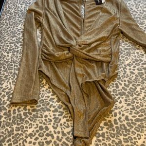 Long sleeve bodysuit blouse